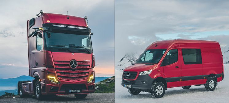 Nya Actros och Sprinter från Mercedes-Benz premiärvisades båda 2018.