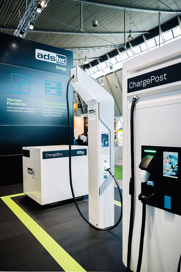 ADS-TEC Energy presents smart storage-based platforms at Volta-X with ChargePost and ChargeBox
