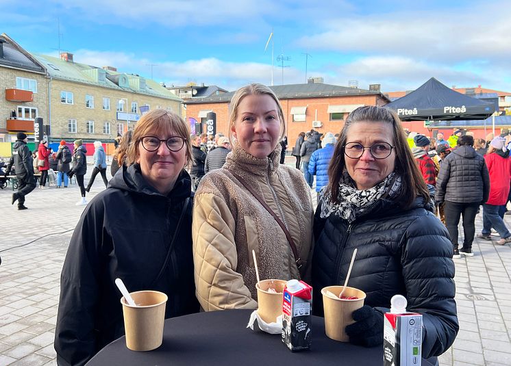 Eva Nordlund, Josefin Sandlund och Inger Salmi