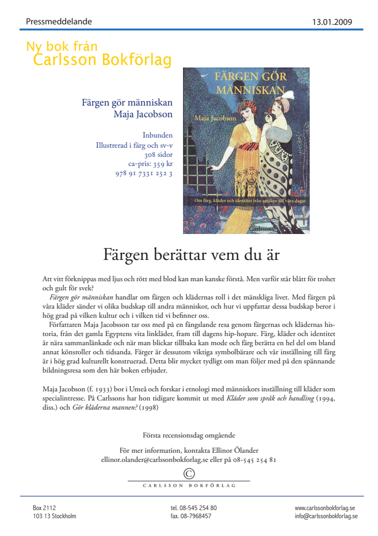 Färgen gör människan