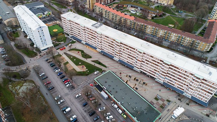 Drönarbild Friskväderstorget