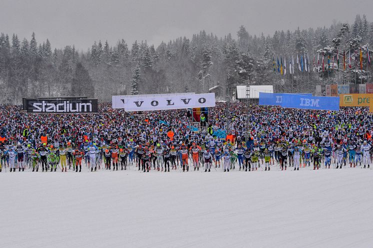 Vasaloppet 2016-03-06 Starten kl 08.00