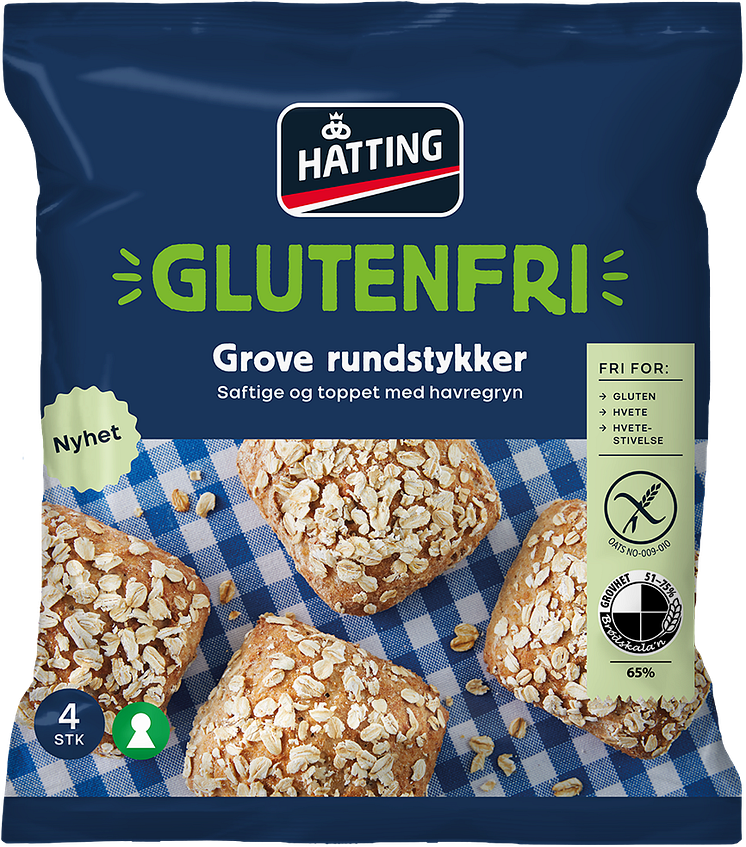 Hatting Glutenfri Grove rundstykker