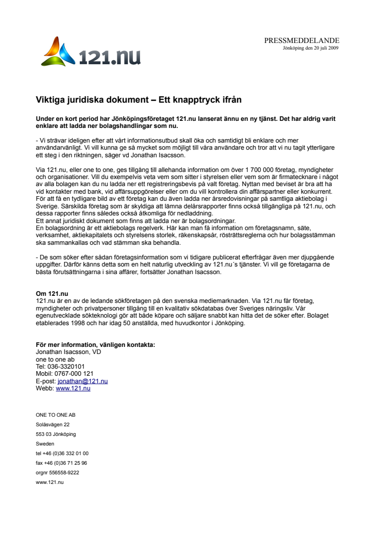 Viktiga juridiska dokument – Ett knapptryck ifrån