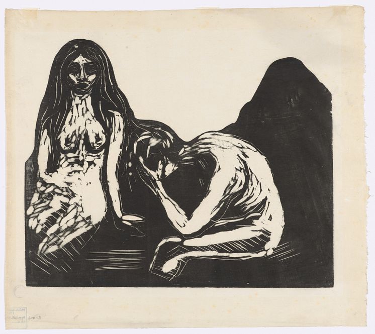 Edvard Munch: Mann og kvinne / Man and Woman (1899