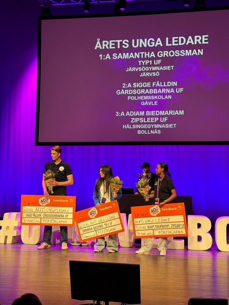 Årets Unga Ledare, Samantha Grossman och Typ1 UF vidare till SM i Ung Företagsamhet 