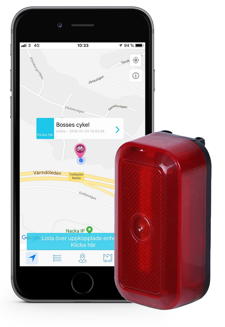 GPS spårsändare med iPhone