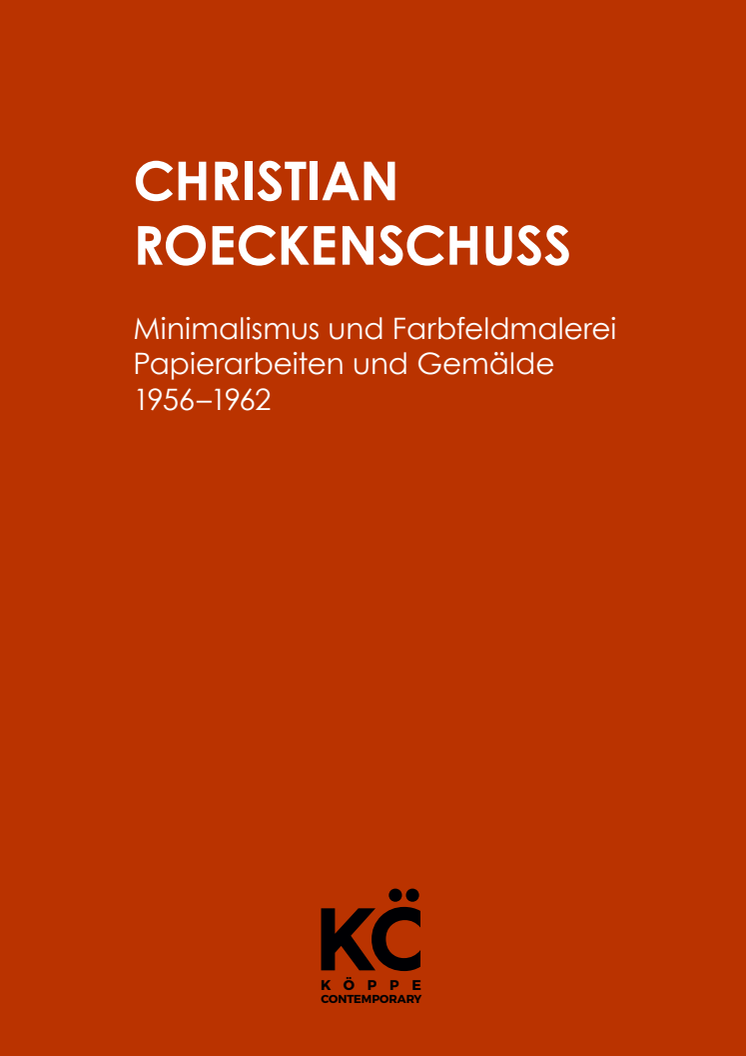Christian Roeckenschuss – Minimalismus und Farbfeldmalerei  
