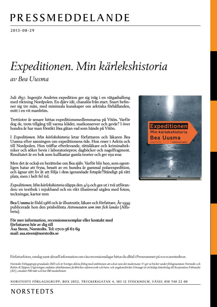 Expeditionen. Min kärlekshistoria av Bea Uusma