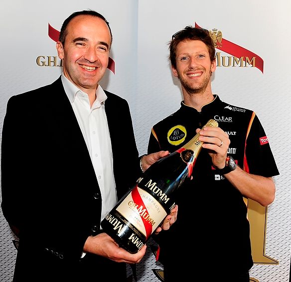  Romain Grosjean innleder samarbeid med Champagnehuset G.H.Mumm