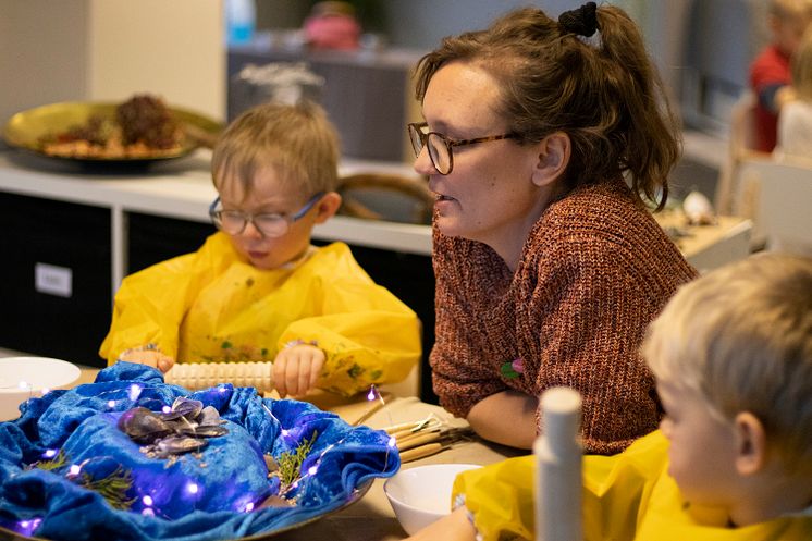 Workshop på Snökristallens barnakademi med Malin Tivenius