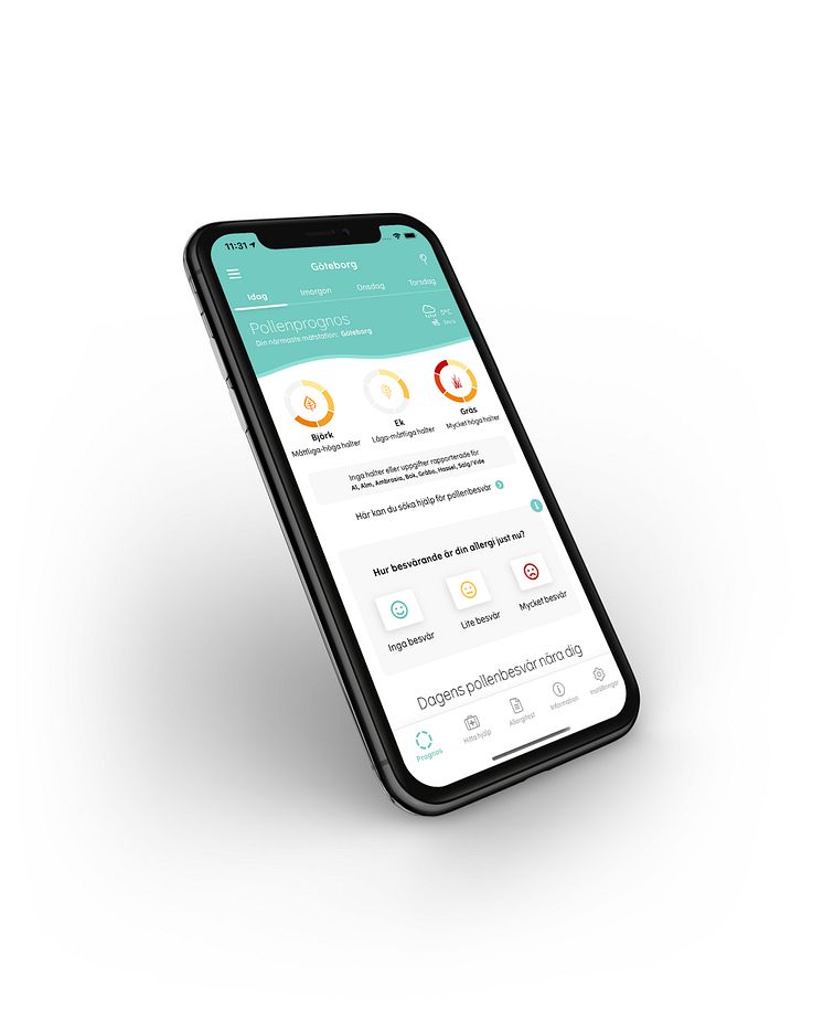 Pollenprognos i Pollenkoll-appen