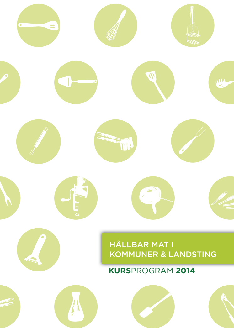 Kursprogram - Hållbar mat i kommuner & landsting 2014
