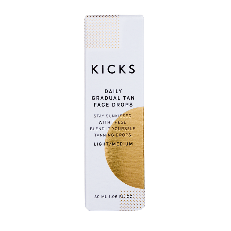 KICKS Daily Gradual Tan Face Drops LightMedium closed