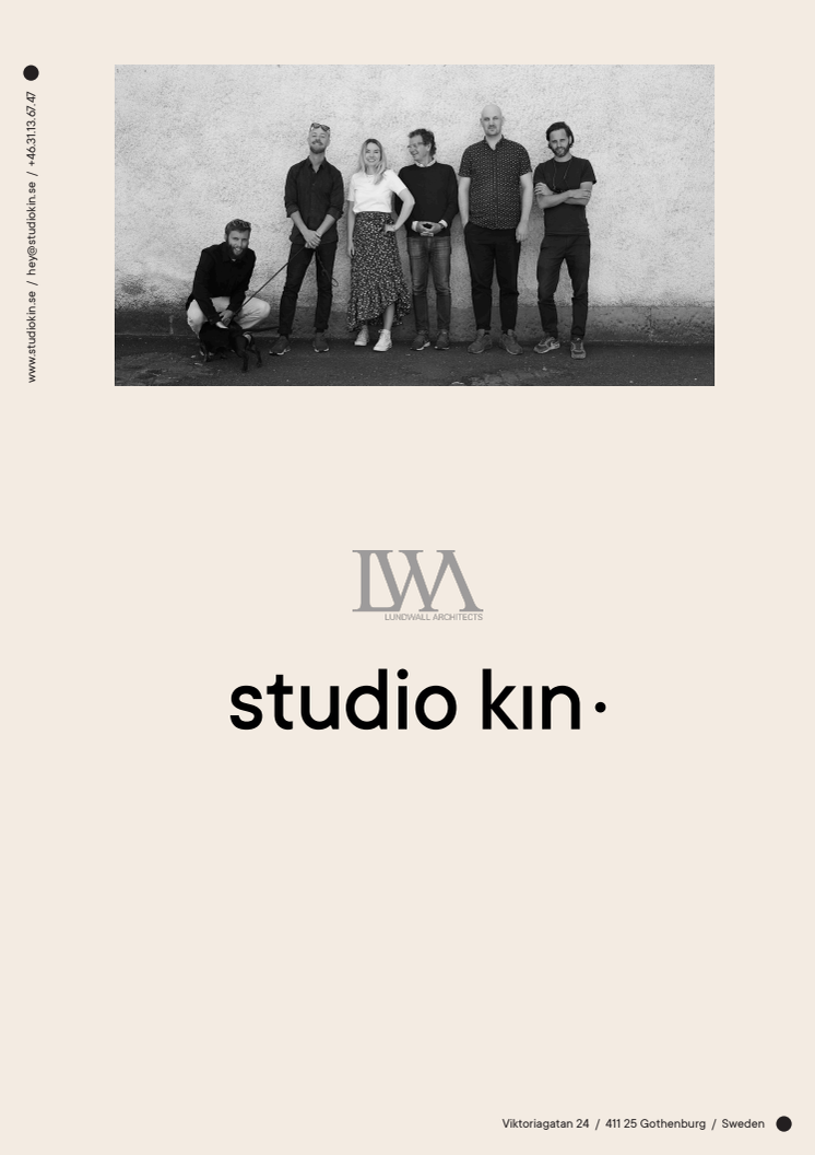 Inredningsbyrån Christian Lundwall Arkitektkontor (LWA) blir Studio Kin.