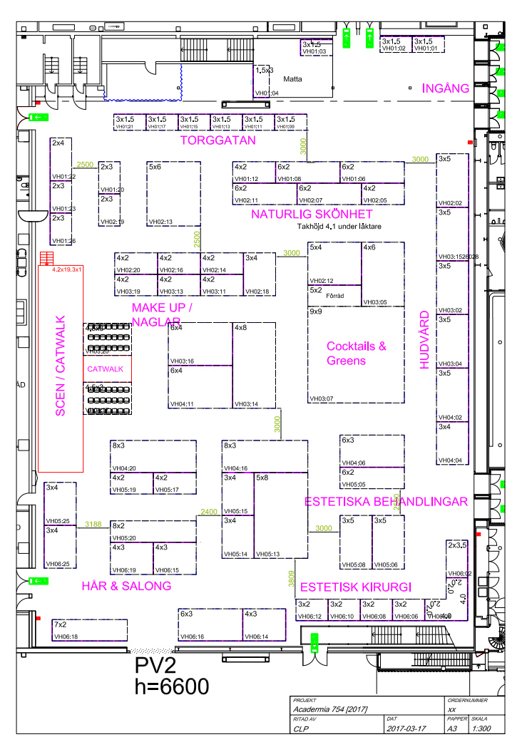 Hall Plan Acadermia 2017