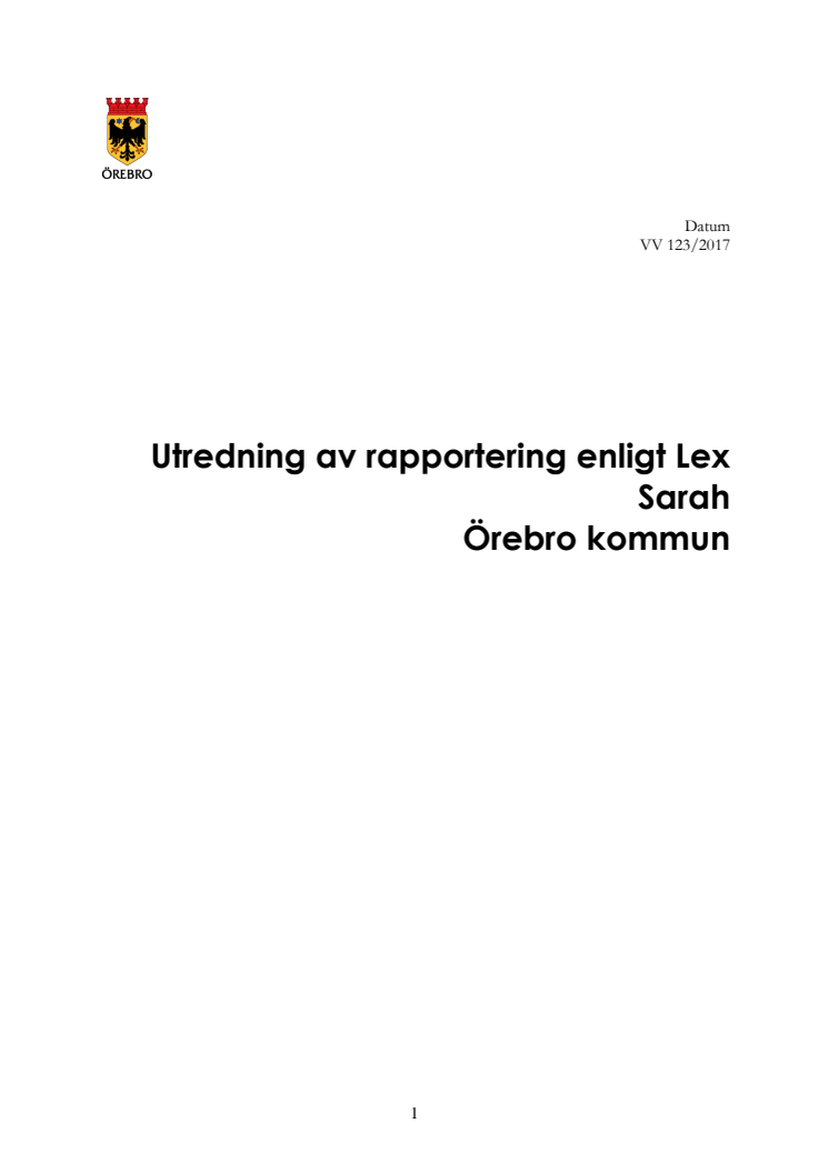 Utredning Lex Sarah Vv123_2017