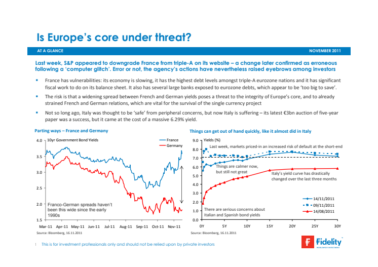 Europas kärna hotas - vad händer om Frankrikes kreditbetyg nedgraderas?