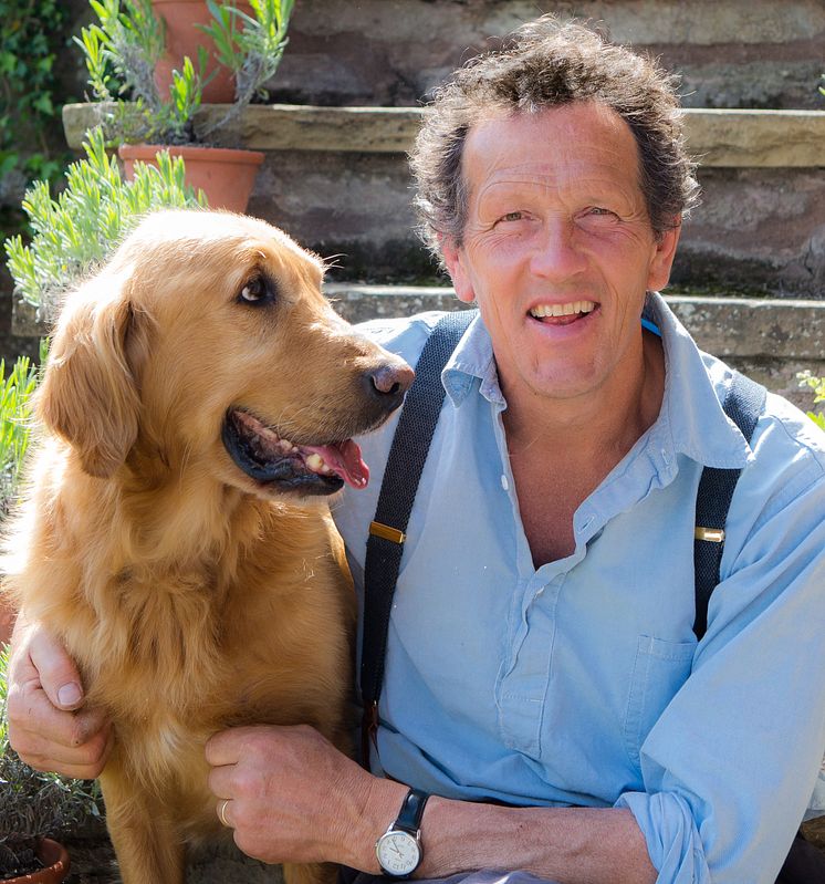 Monty Don och hunden Nigel 