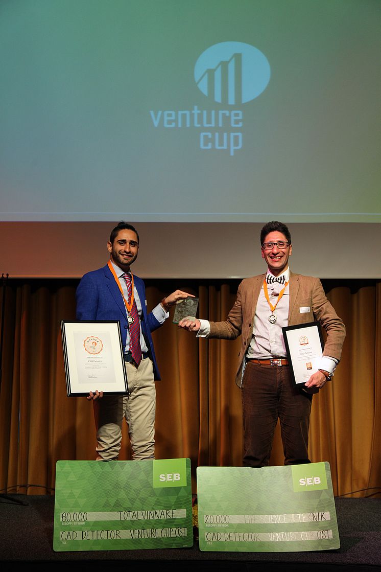 Vinnare i Life science & Teknik samt Totalvinnare av Venture Cup Öst - CAD Detector