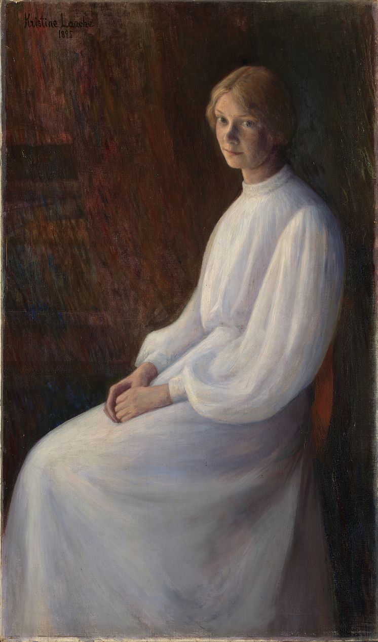 Kris Laache Torne, «Portrett av Lalla Hvalstad, 1895