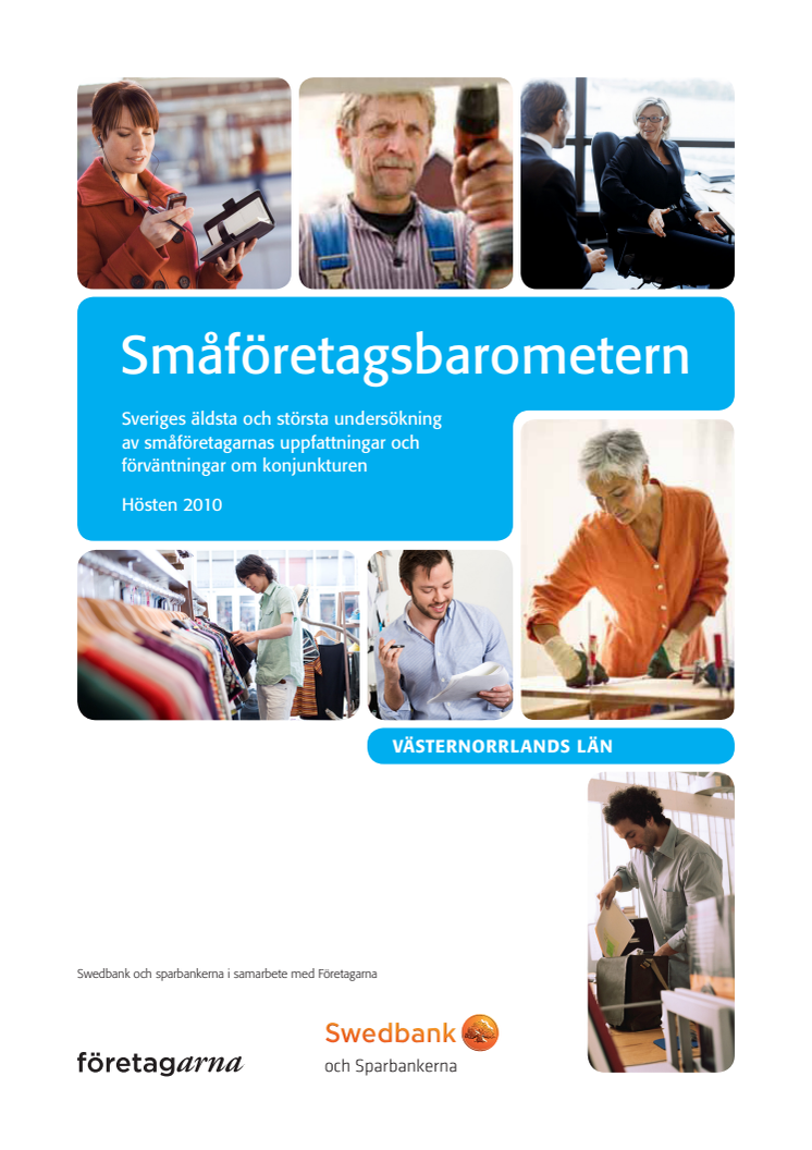 Småföretagsbarometern Hösten 2010 Västernorrland