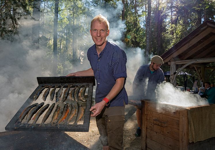 Fiskerøyking på De nordiske jakt- og fiskedagene 2018