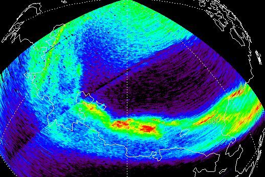 Del av auroral oval