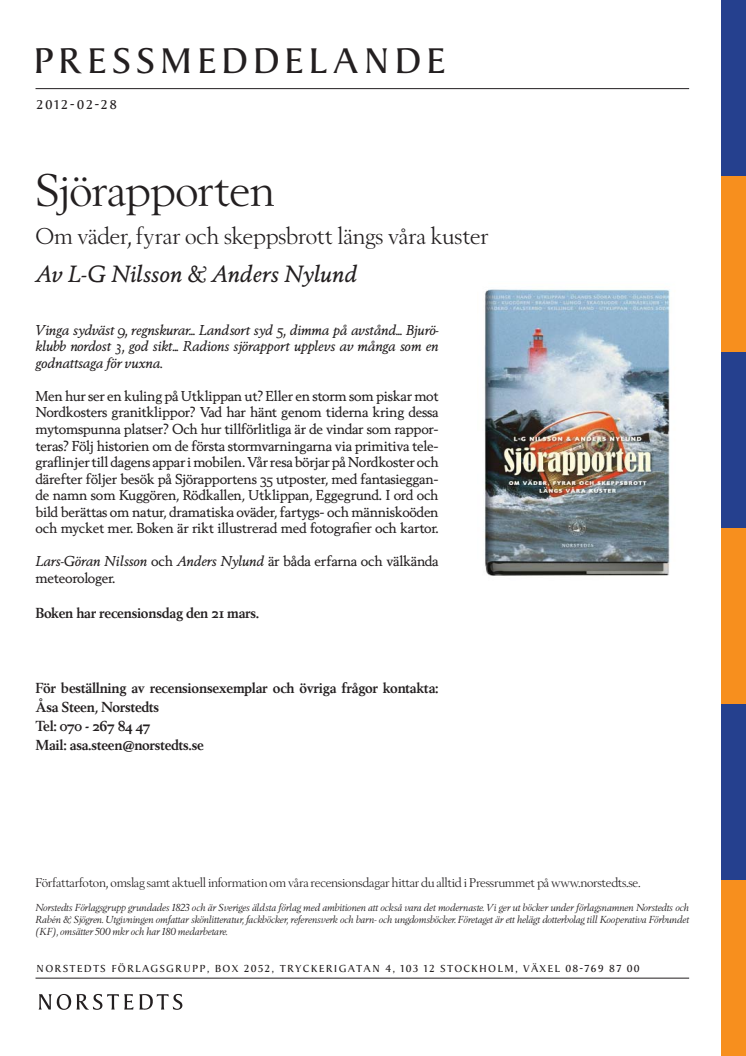 Sjörapporten - Om väder, fyrar och skeppsbrott längs våra kuster 