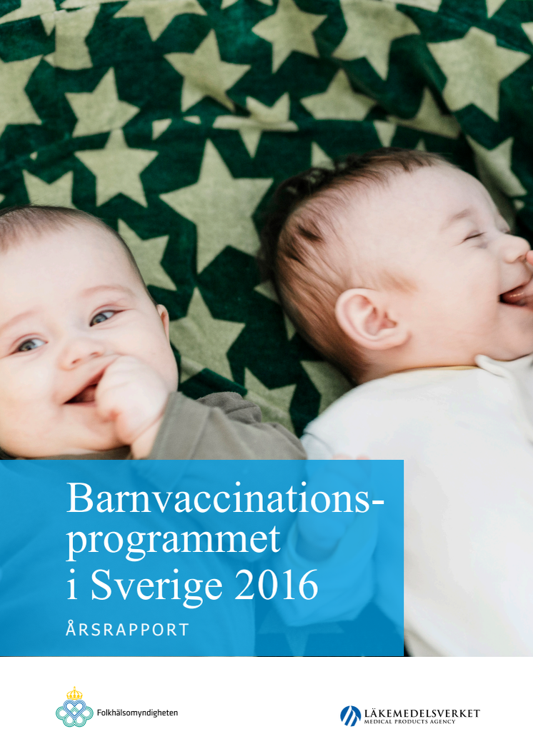 Barnvaccinationsprogrammet, årsrapport 2016