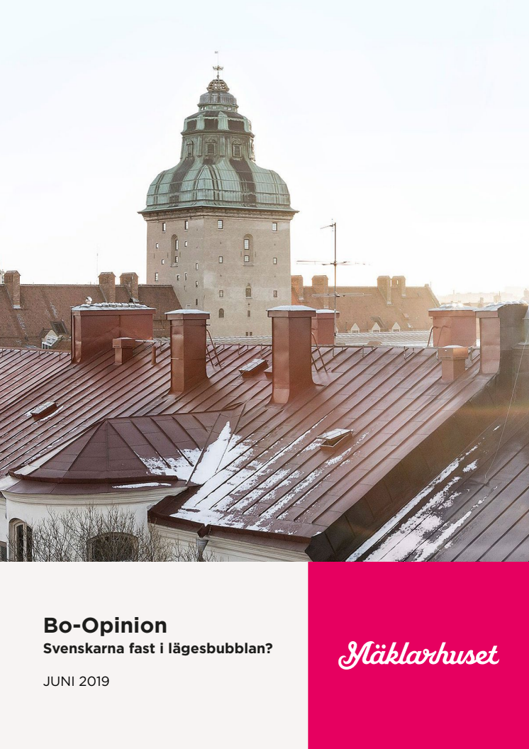 Mäklarhuset Bo-Opinion om lägesbubblan. Juni, 2019