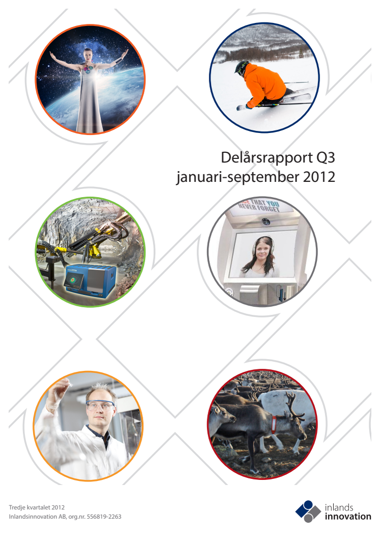 Inlandsinnovations delårsrapport januari-september och tredje kvartalet 2012