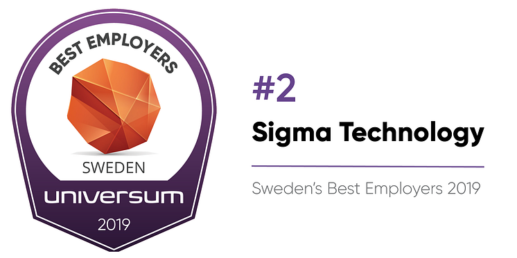 Sigma Technology - Top 2 Best Employer in Sweden