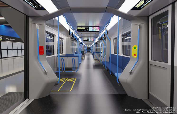 Ontario Line train concept interior 1 - 221117