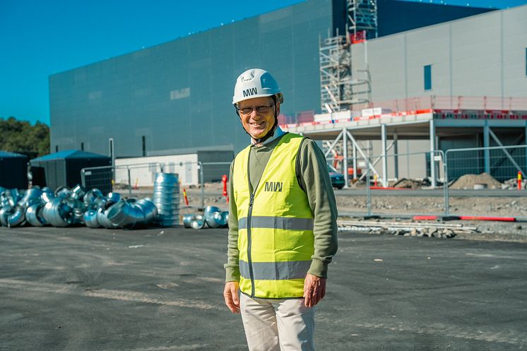 Kåre Andersen at Morrow Cell Factory September 2023 Eyde Energy Park 