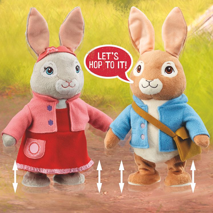 Rainbow Designs - Talking and Hopping Peter Rabbit and Lily Bobtail