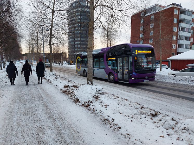 Buss, vinter 1