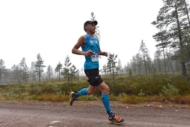 Jonas Buud i UltraVasan 2014. Loppets första historiska segrare.