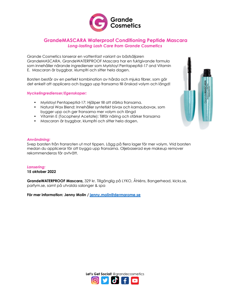 GrandeMASCARA Waterproof Press Release - Dermarome.pdf