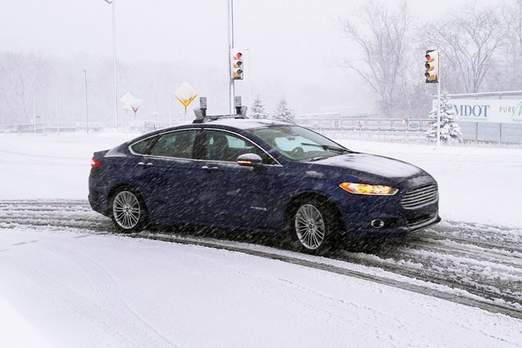 A Ford az iparágban elsőként teszteli önjáró autóit havas utakon, tovább gyorsítva ezzel fejlesztési programját