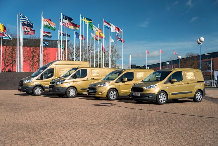 Ford Transit mallisto juhla-asussaan