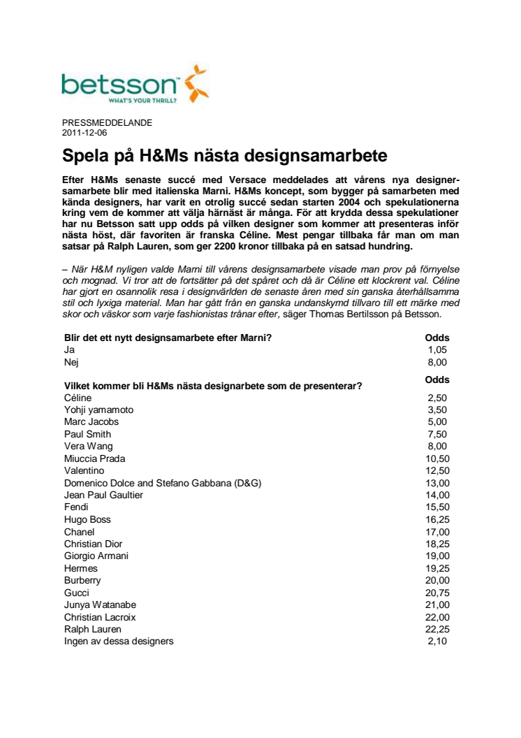  Spela på H&Ms nästa designsamarbete 