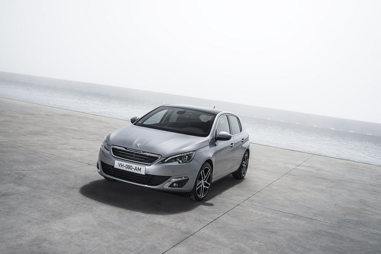 Nya Peugeot 308 med sina rena linjer och eleganta design