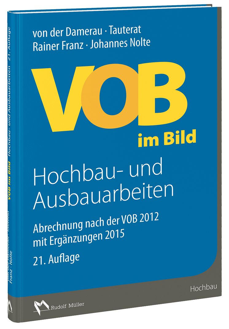 VOB im Bild – Hochbau- und Ausbauarbeiten (3D tif)