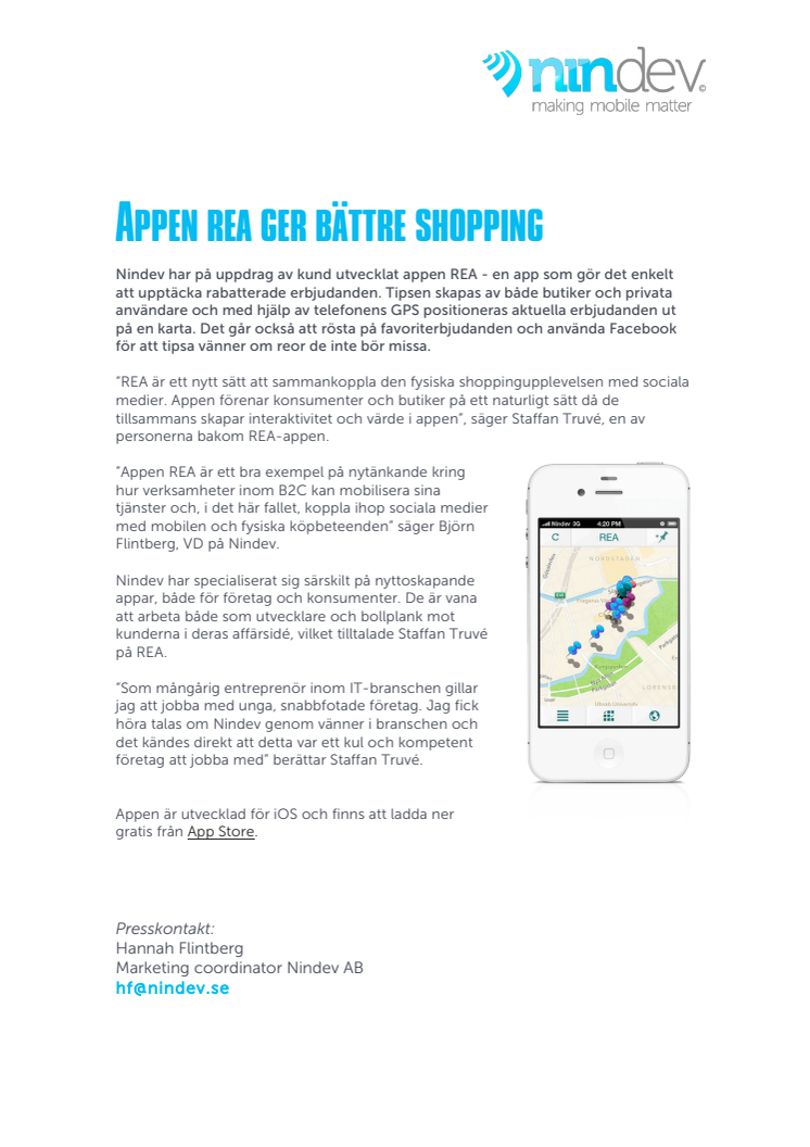 Appen REA ger bättre shopping