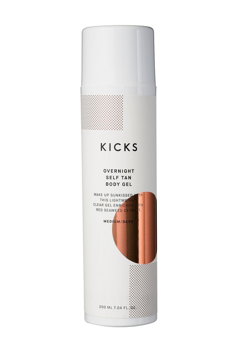 KICKS Overnight Self Tan Body Gel MediumDark 