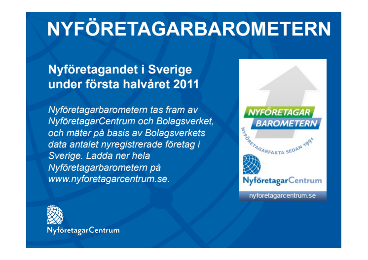 Nyföretagarbarometern, juni 2011