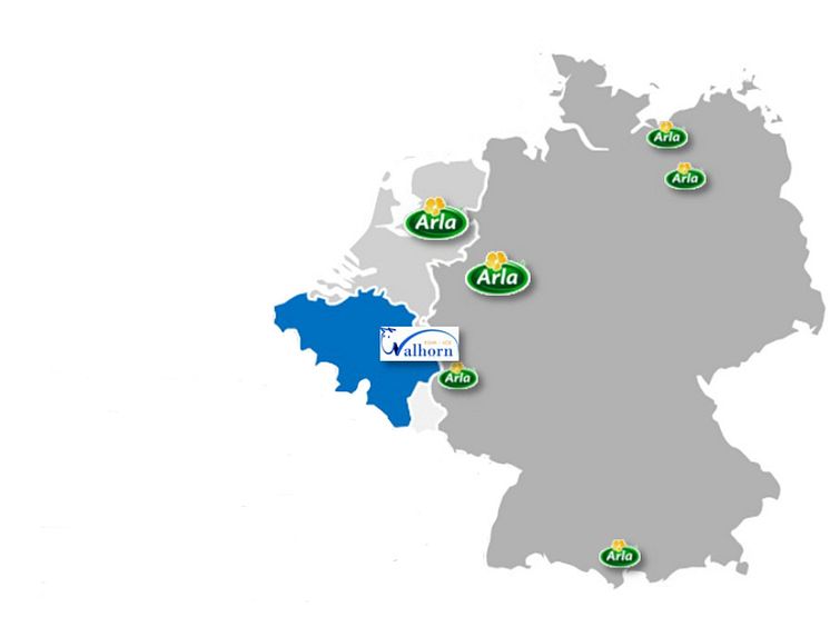 Map of merger with Walhorn