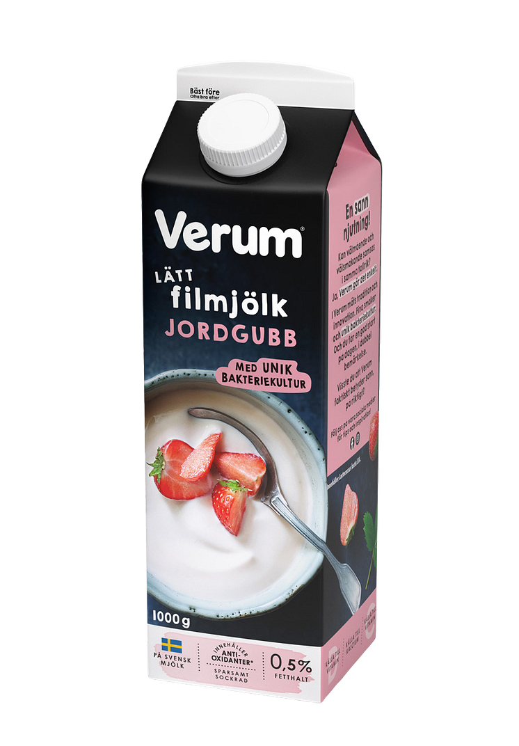 Verum Filmjölk Jordgubb