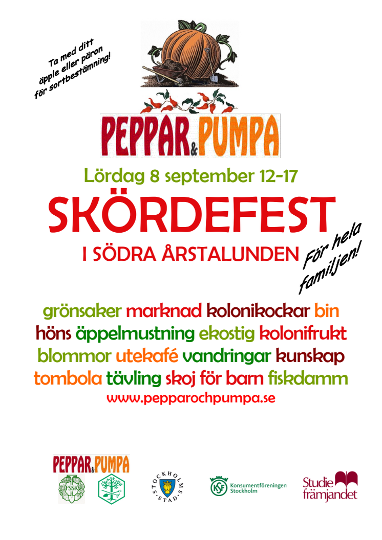 Pepper och Pumpas skördefest 8 september 2012